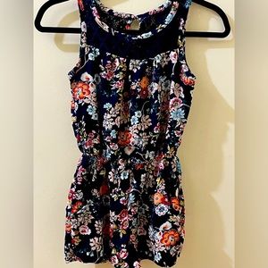 Paper Doll sleeveless romper for girls